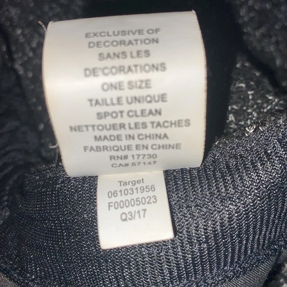 Newsboy Black/Gray Cap-Unisex Adjustable Stretch Band Size OS